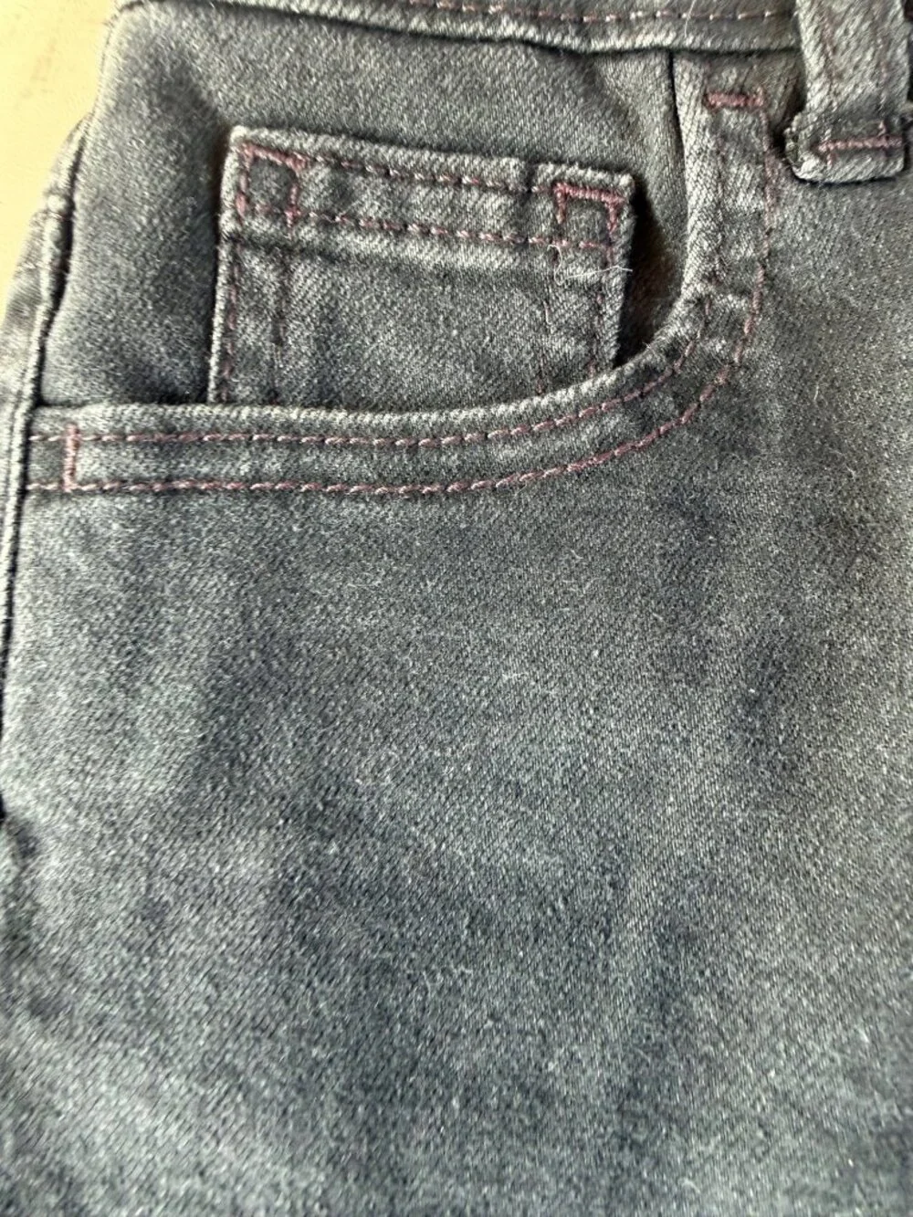 Wonder Nation Black Wash Denim Shorts Size M Girls 7-8 Elastic Back Waistband